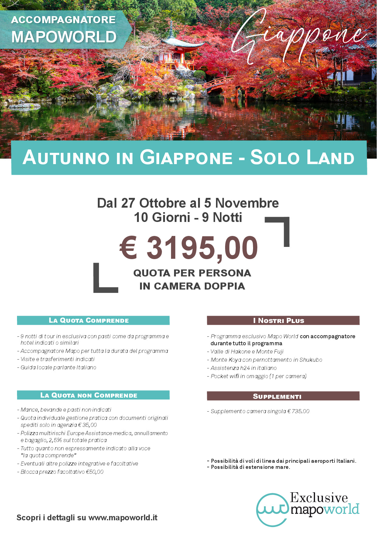 Autunno in Giappone - solo Land