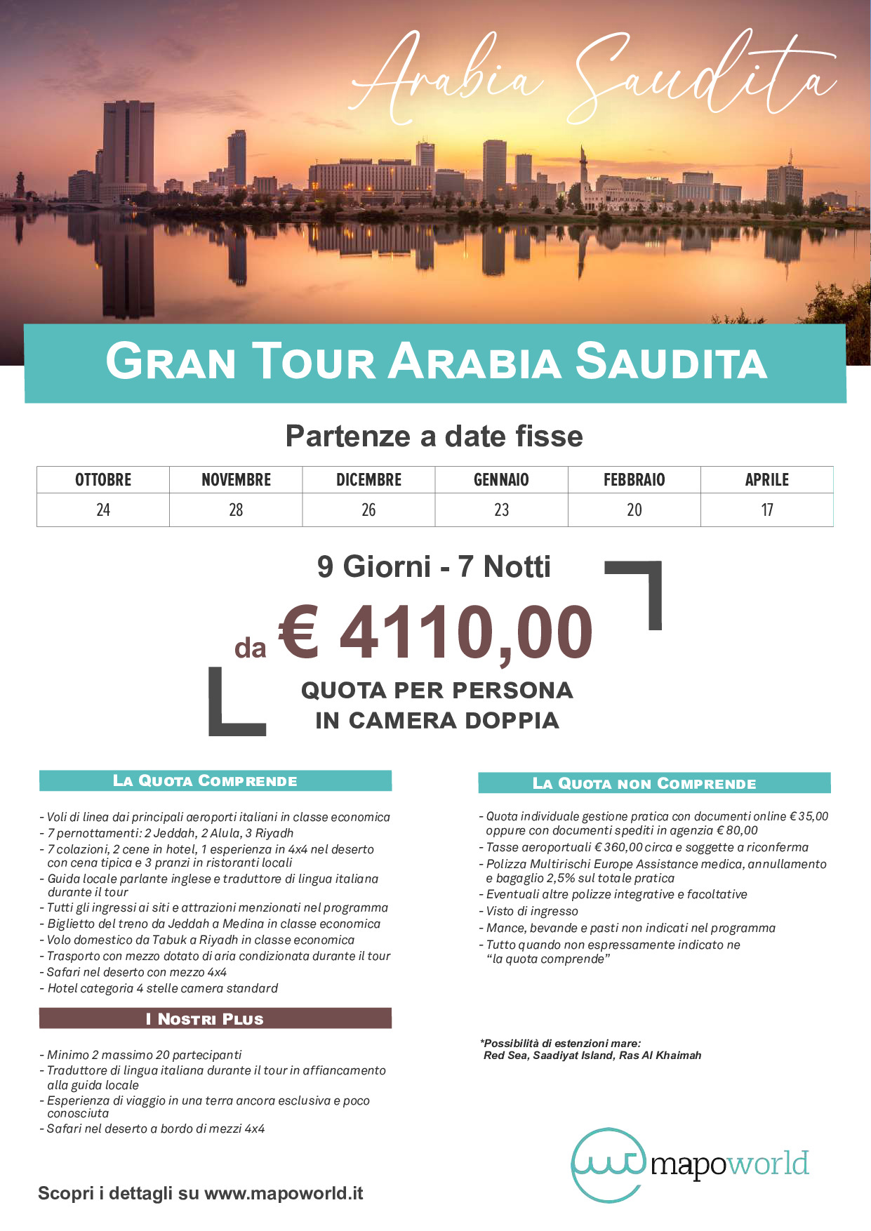 Gran Tour Arabia Saudita - Partenze a date fisse