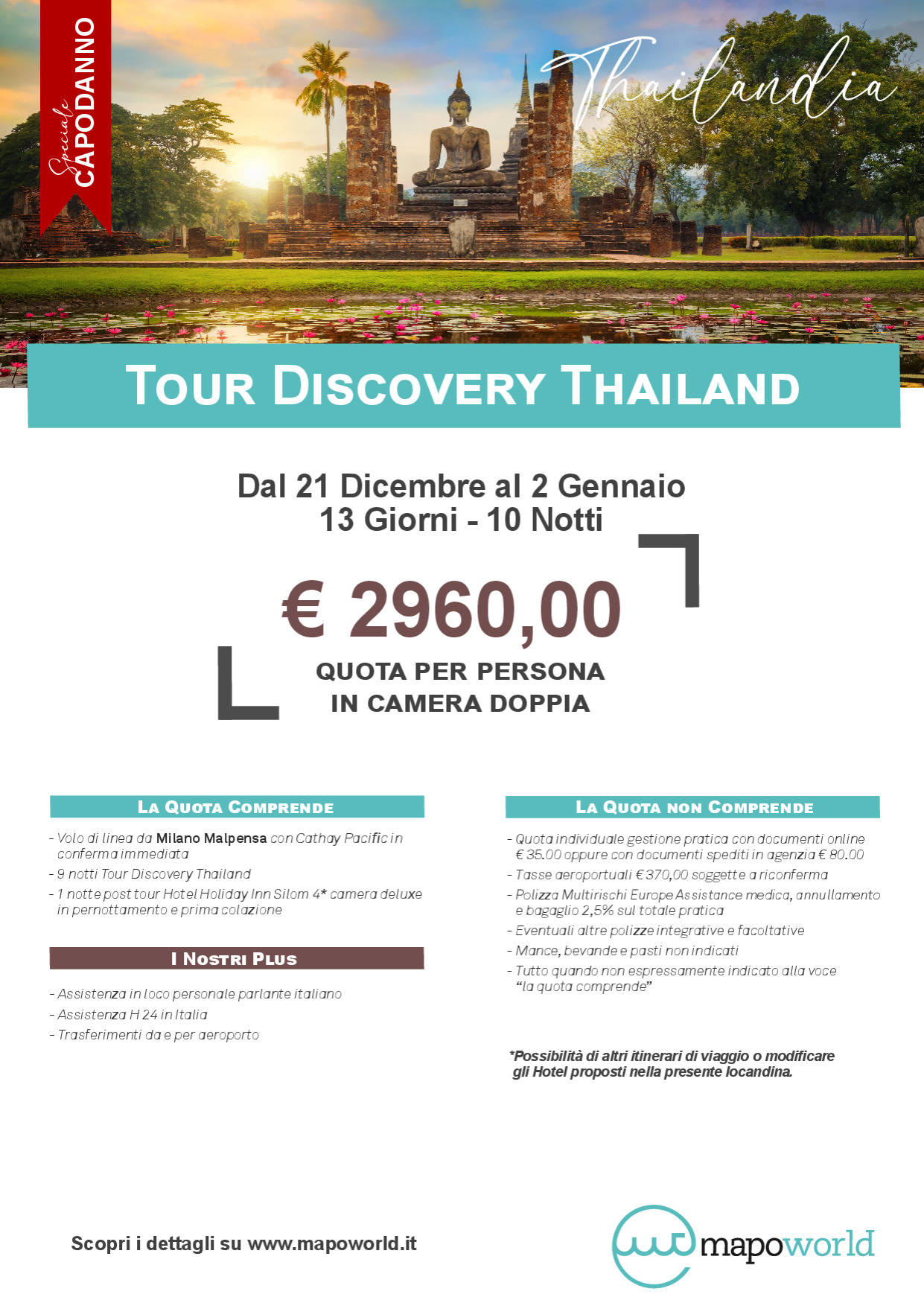 Tour Discovery Thailand - Dal 21 Dicembre al 2 Gennaio